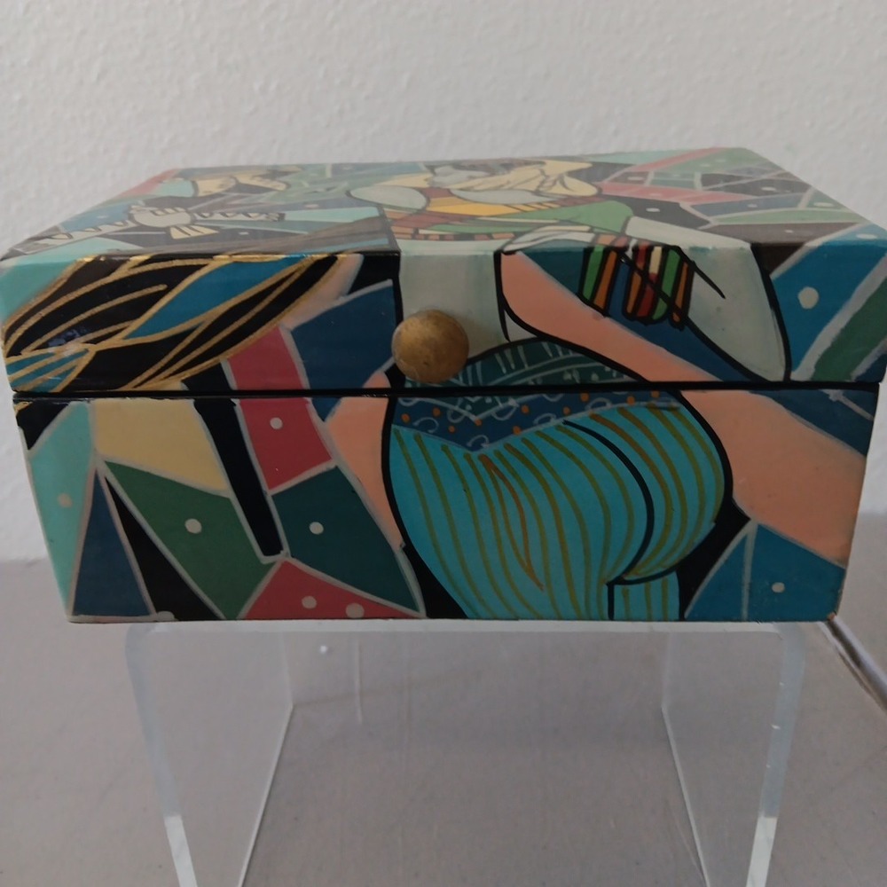 Ting Shao Kuang‎ Style Trinket Lacquerware Trinket Box Unbranded Whimsical Artsy - Picture 3 of 12